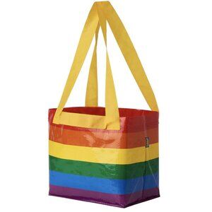 Reusable Ikea Bag Rainbow Pride Tote Double Handle Shoulder Bag mq